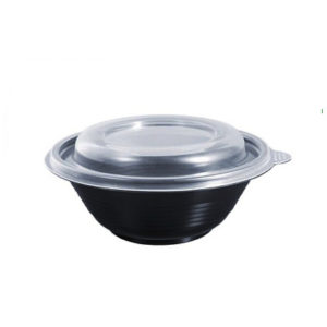 Емкость (для супа) одноразовая PP черная, объем 350мл, с крышкой
