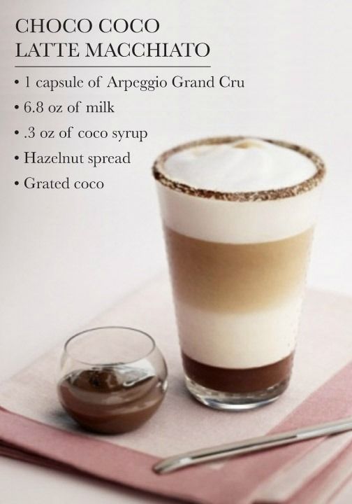 Чоко Коко Латте Макьято. Рецепты хорошего кофе