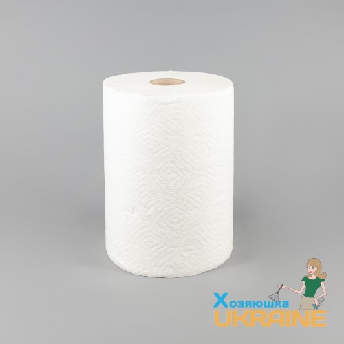 Полотенце бумажное целлюлозное белое 1-но слойное (160 м/рул)