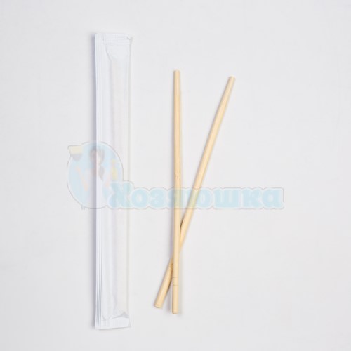 Палочки для суши бамбук в инд. уп. 210мм (100 шт/уп) круглые