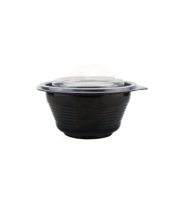 Емкость (для супа) одноразовая PP черная, объем 500 мл, с крышкой